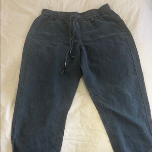 J. Crew Women's navy blue Linen Joggers